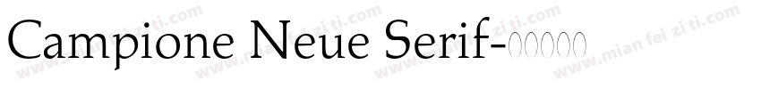 Campione Neue Serif字体转换